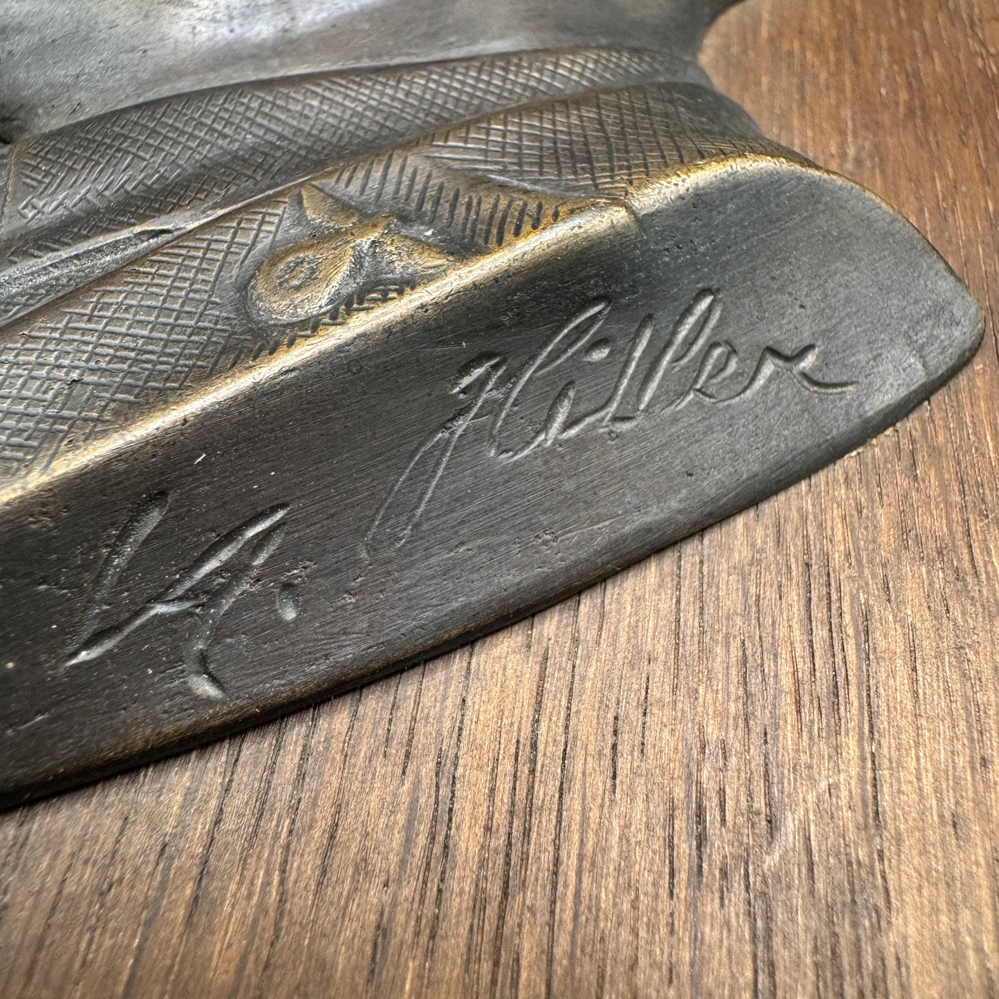 WW2 original artifact – Adolf Hitler bronze wall plaque – interior title page