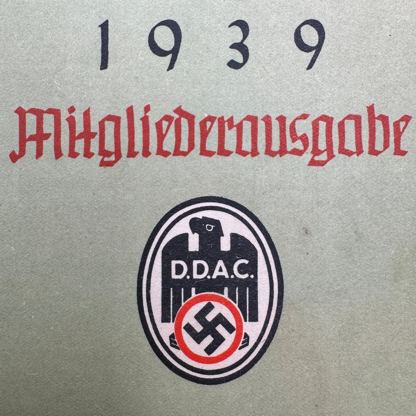 WW2 original artifact – Strassen Zustands Karte DDAC 1939 – interior detail