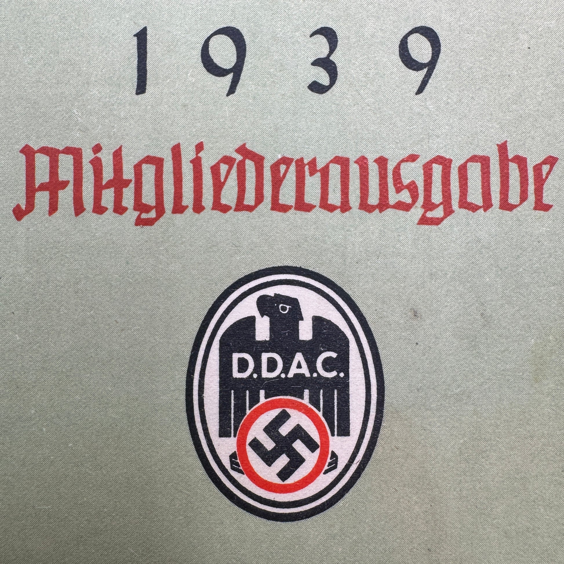 WW2 original artifact – Strassen Zustands Karte DDAC 1939 – interior detail