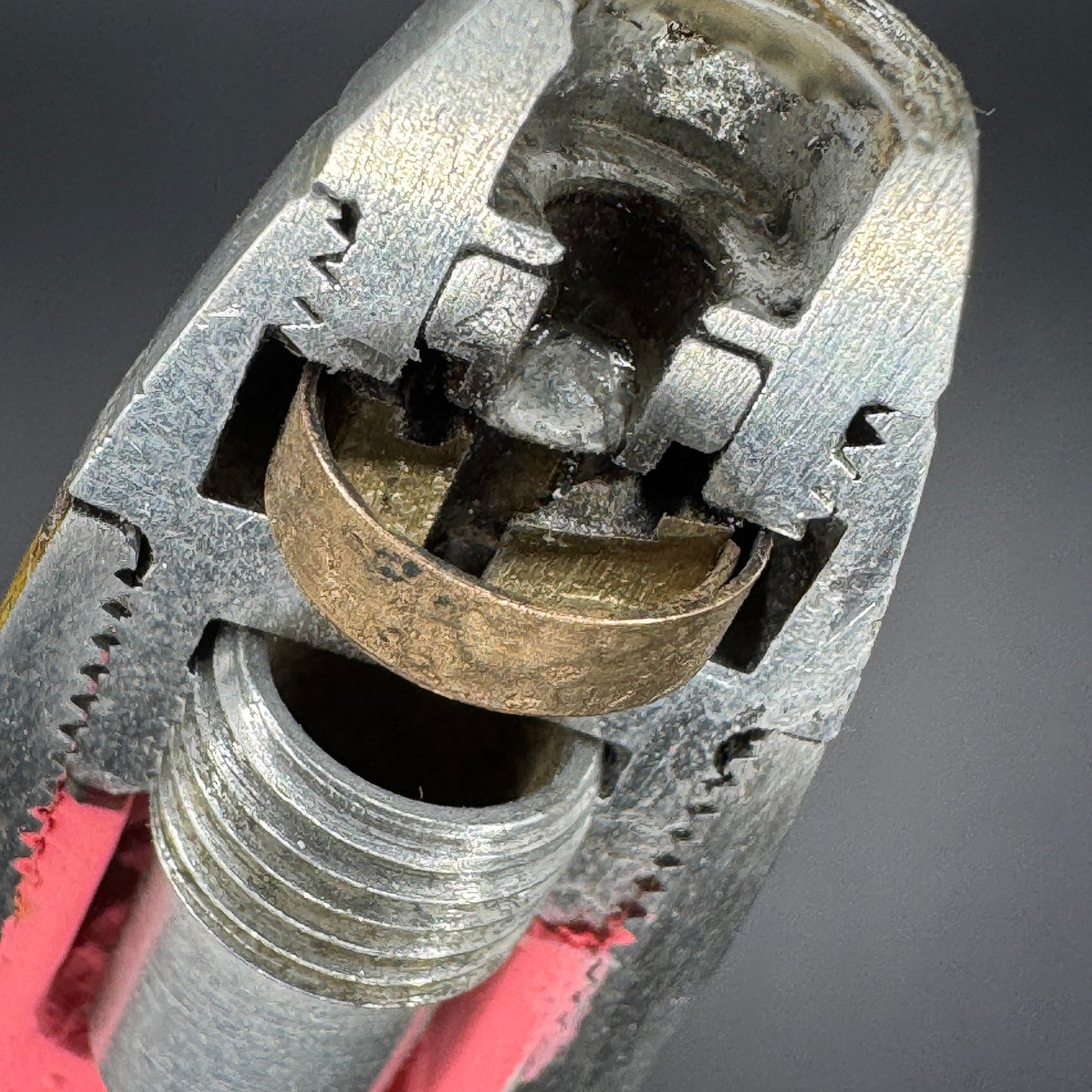 WW2 original artifact – 20mm FLAK High-Explosive Round with Dissected Tracer – interior page