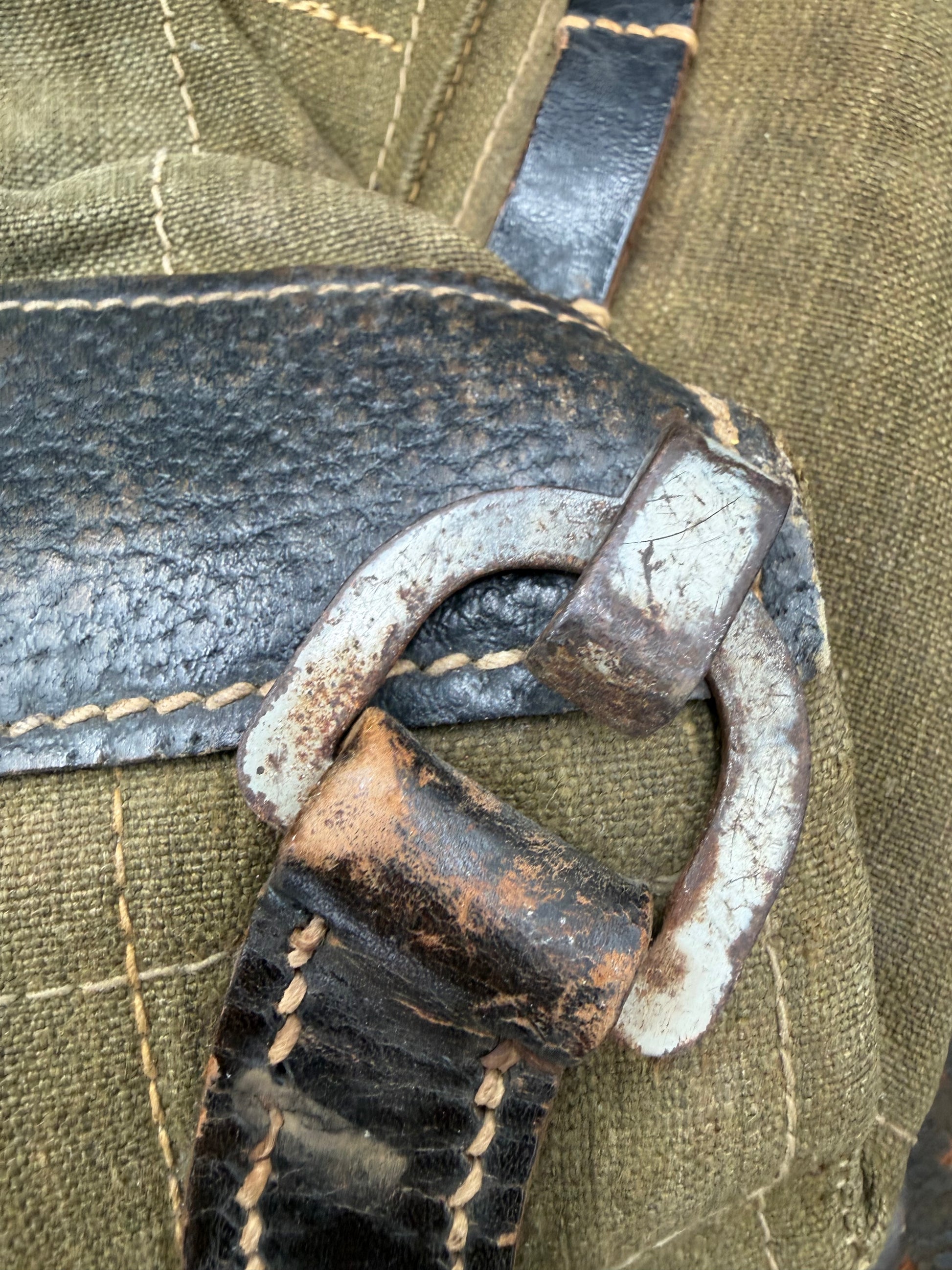 WW2 original artifact – Wehrmacht Tornister (Affe) 1942 Kimnach u Brunn – interior page