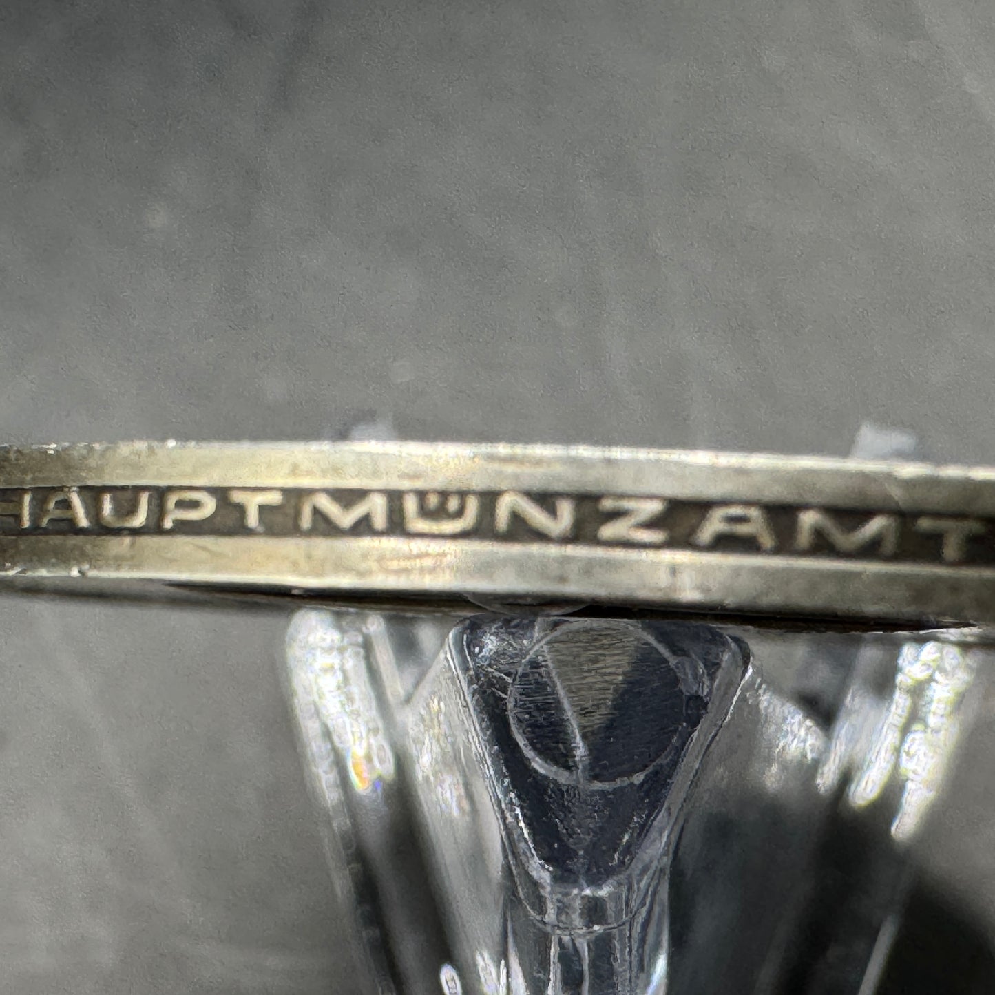 WW2 original artifact – 1936 Berlin Olympics Commemorative Medallion in Silver – interior page