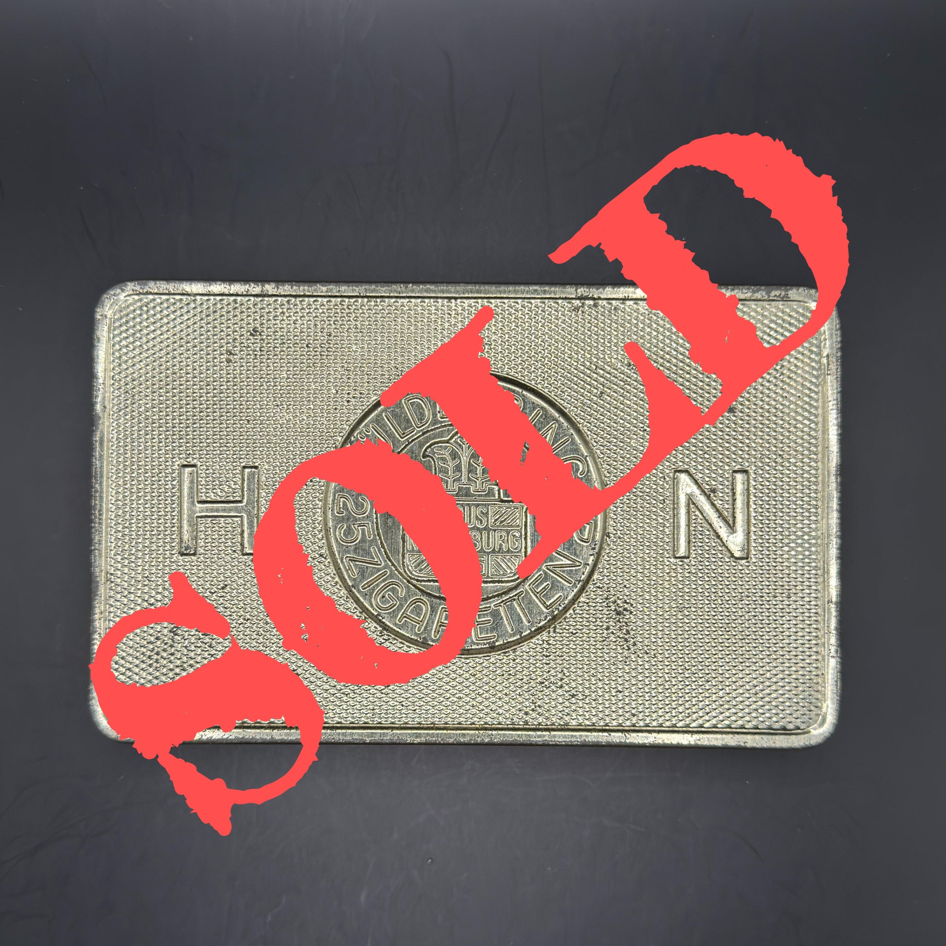 WW2 original artifact – WW2 German Haus Neuerburg cigarette case large – AxisArtifacts