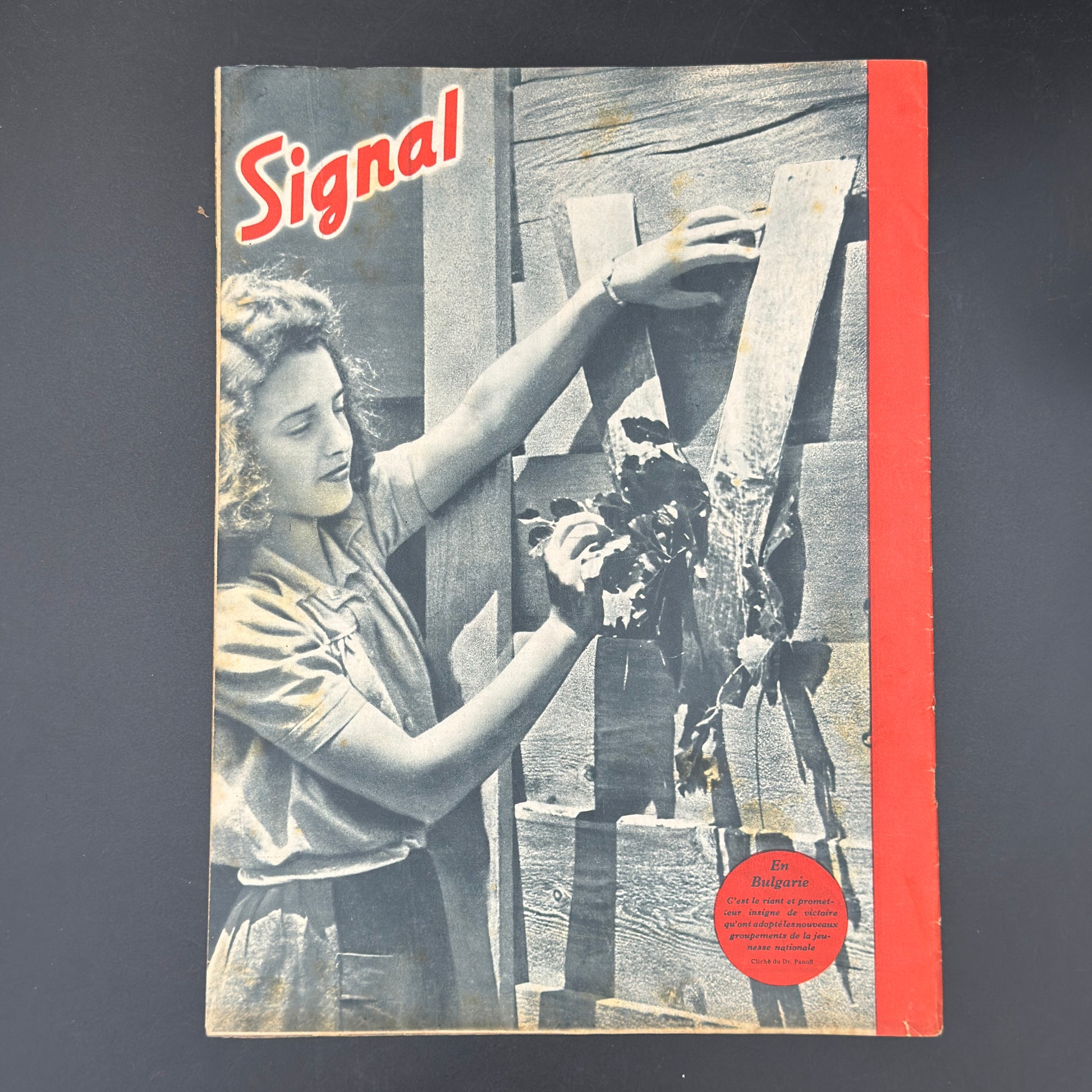 WW2 original artifact – Signal Aug 1943: French edition! – interior title page