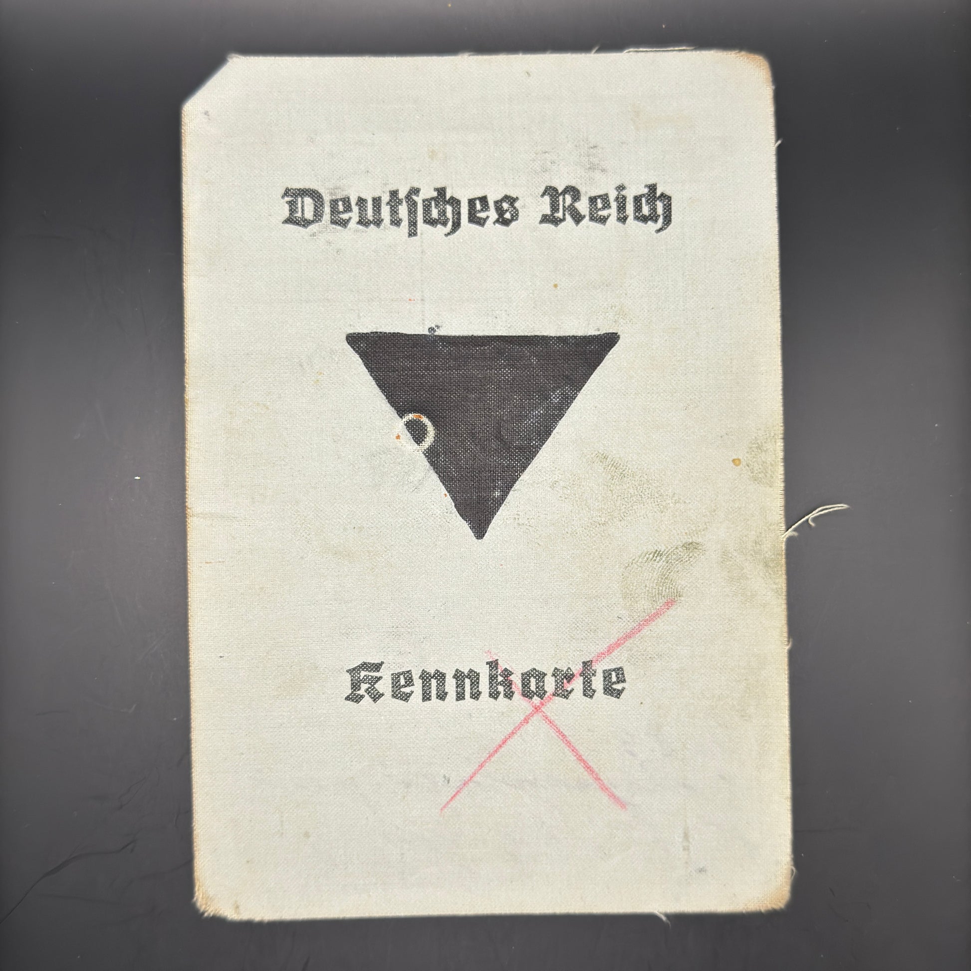 WW2 original artifact – Kennkarte 1945 with nice rear! – AxisArtifacts