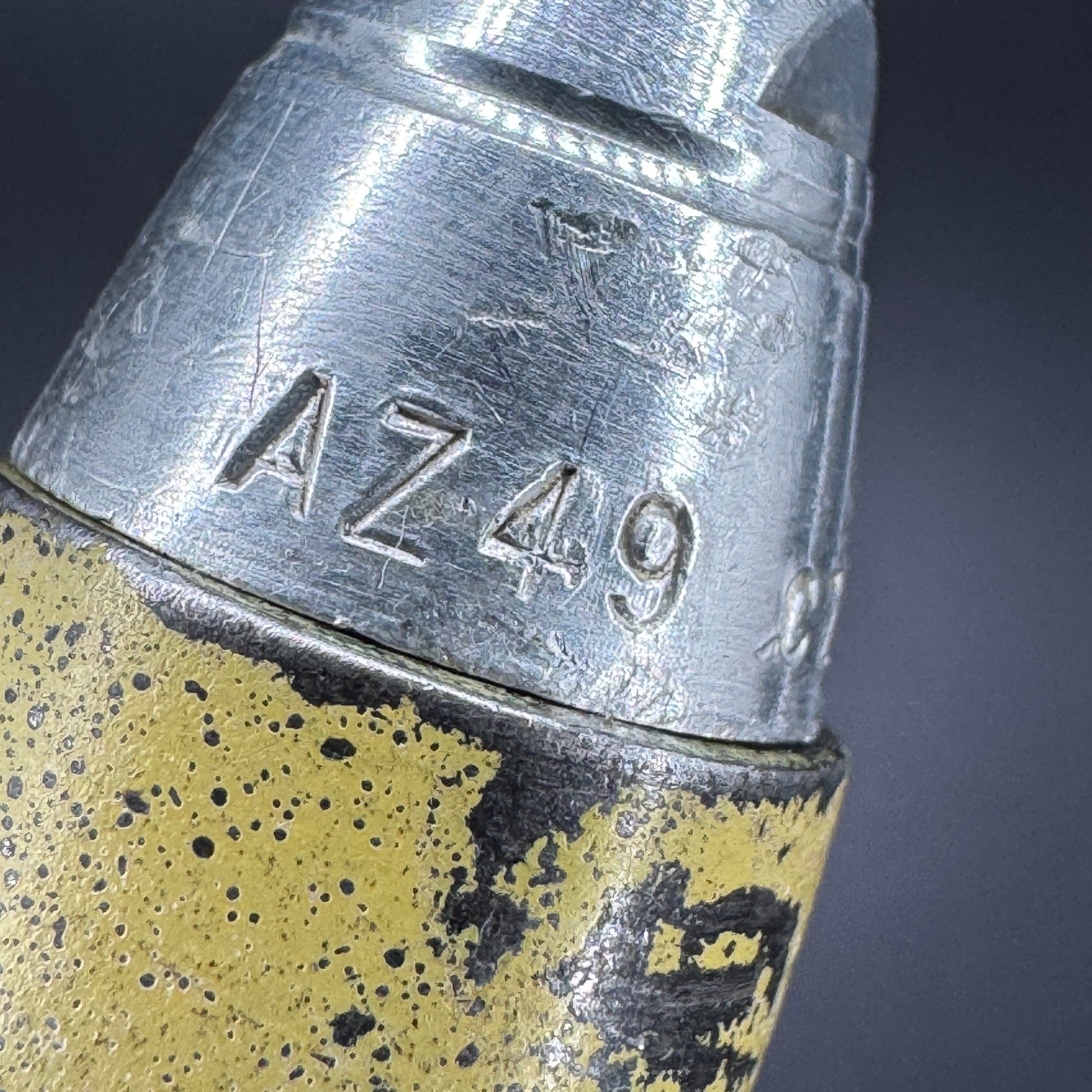 WW2 original artifact – 20mm FLAK High-Explosive Round with Dissected Tracer – interior page