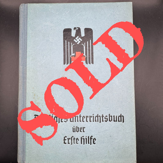 WW2 original artifact – Amtliches Unterricht über Erste Hilfe 1939 – AxisArtifacts