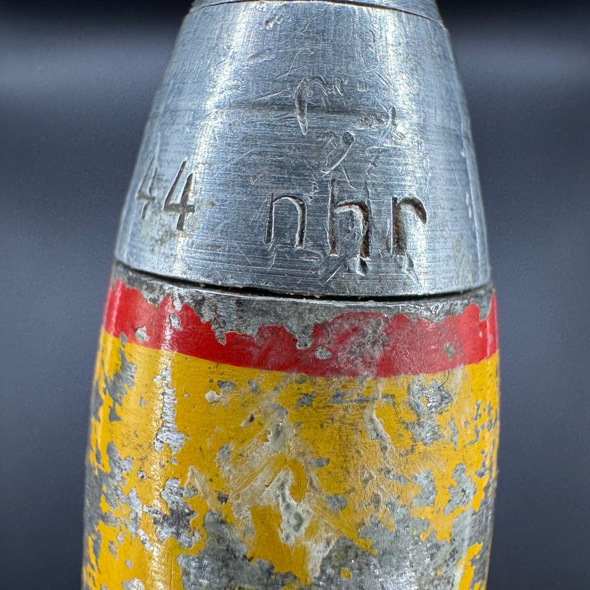 WW2 original artifact – 20mm FLAK High-Explosive Round with Dissected Tracer – interior page