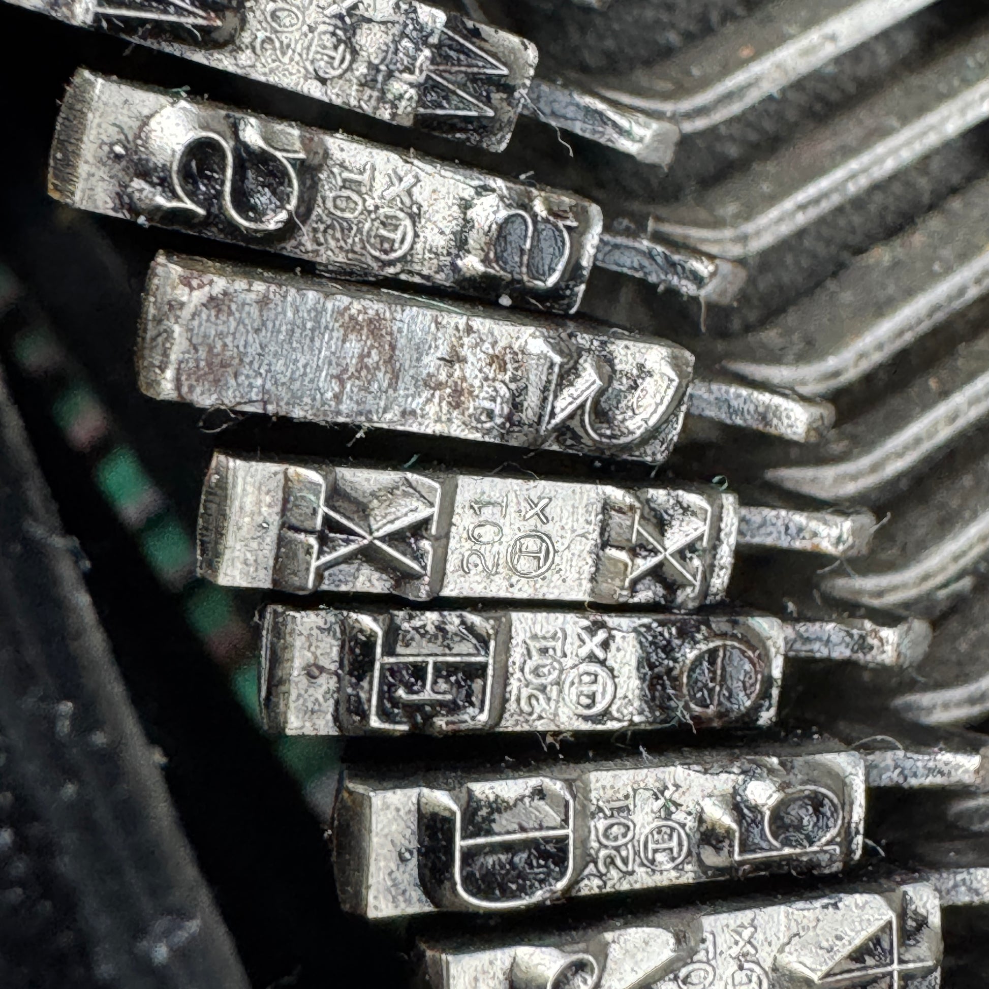 WW2 original artifact – WW2 Triumph Typewriter with SS key – interior title page