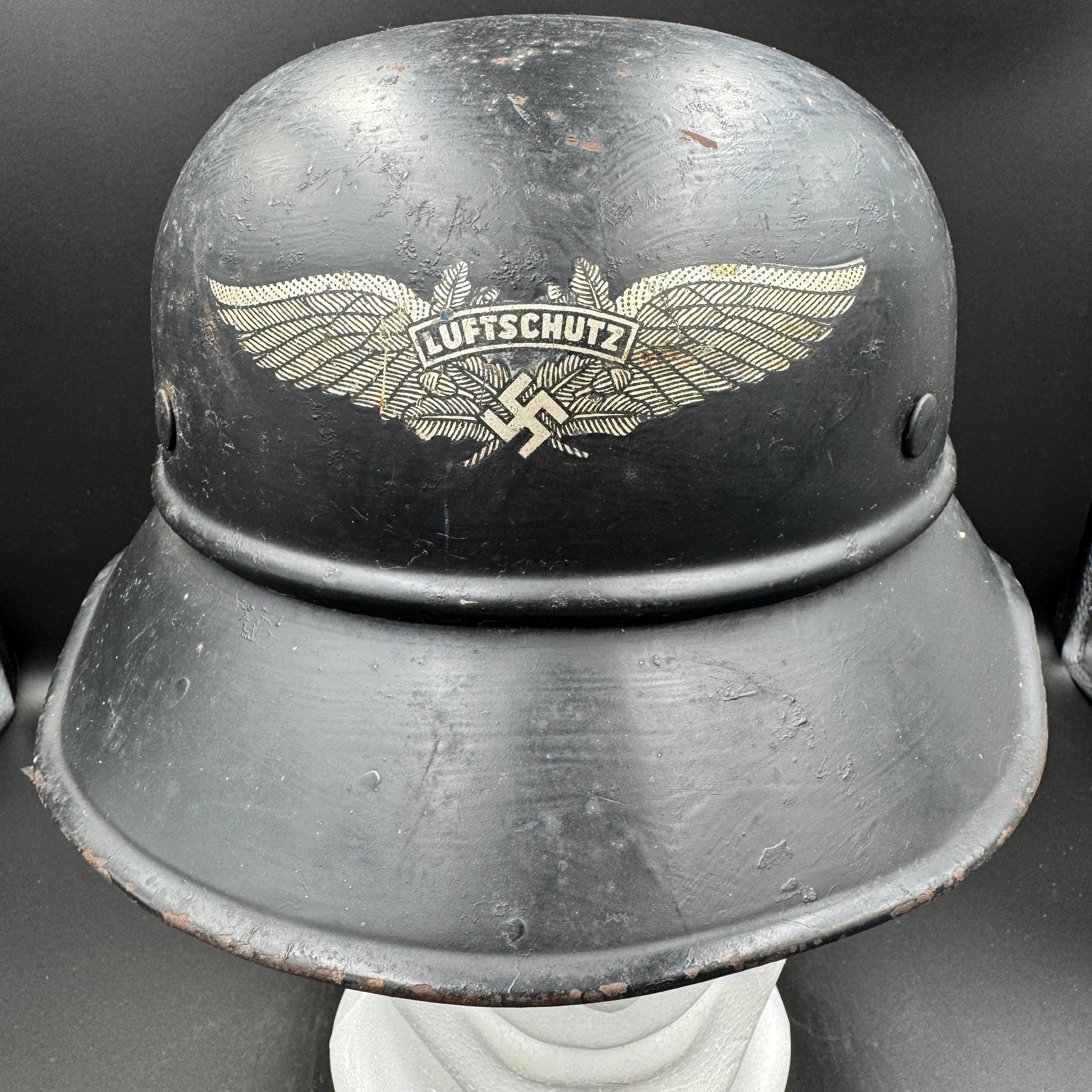WW2 original artifact – Luftschutzhelmet – AxisArtifacts