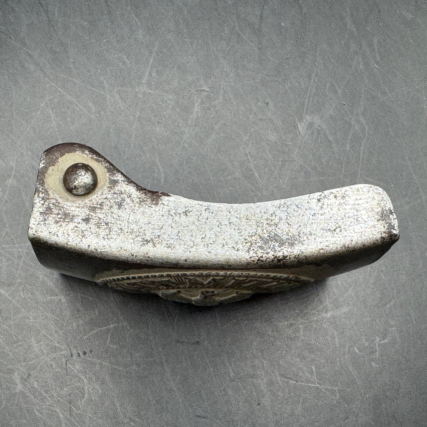 WW2 original artifact – Wehrmacht steel buckle Brüder Schneider – interior page