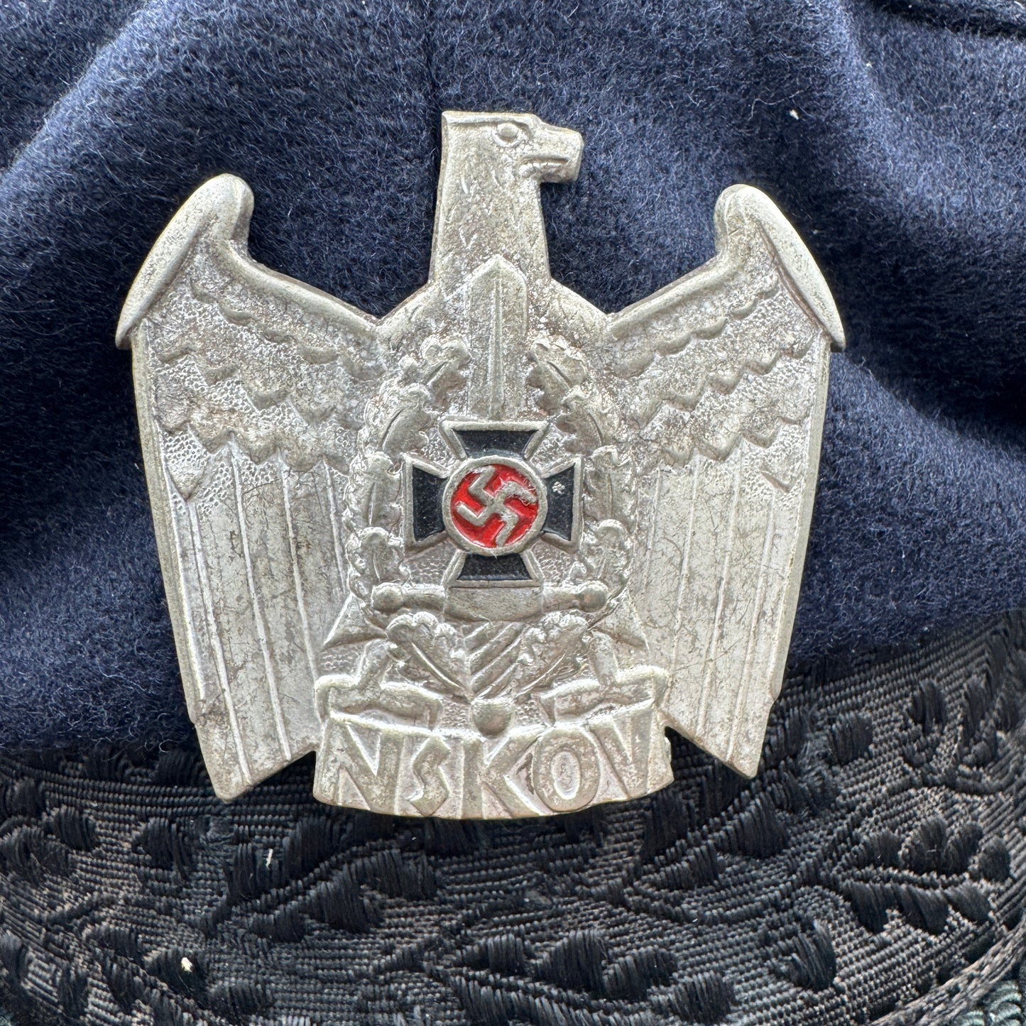 WW2 original artifact – NSKOV cap – interior page