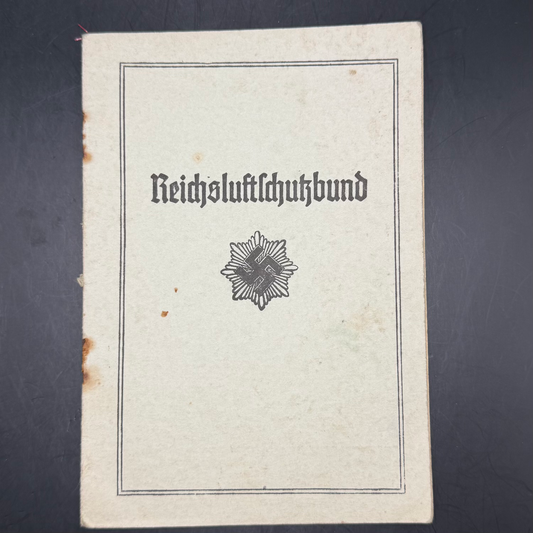 WW2 original artifact – Reichsluftschutzbund (RLB) Membership Book – Ortsgruppe Steyr-Kirchdorf (38–41) – AxisArtifacts
