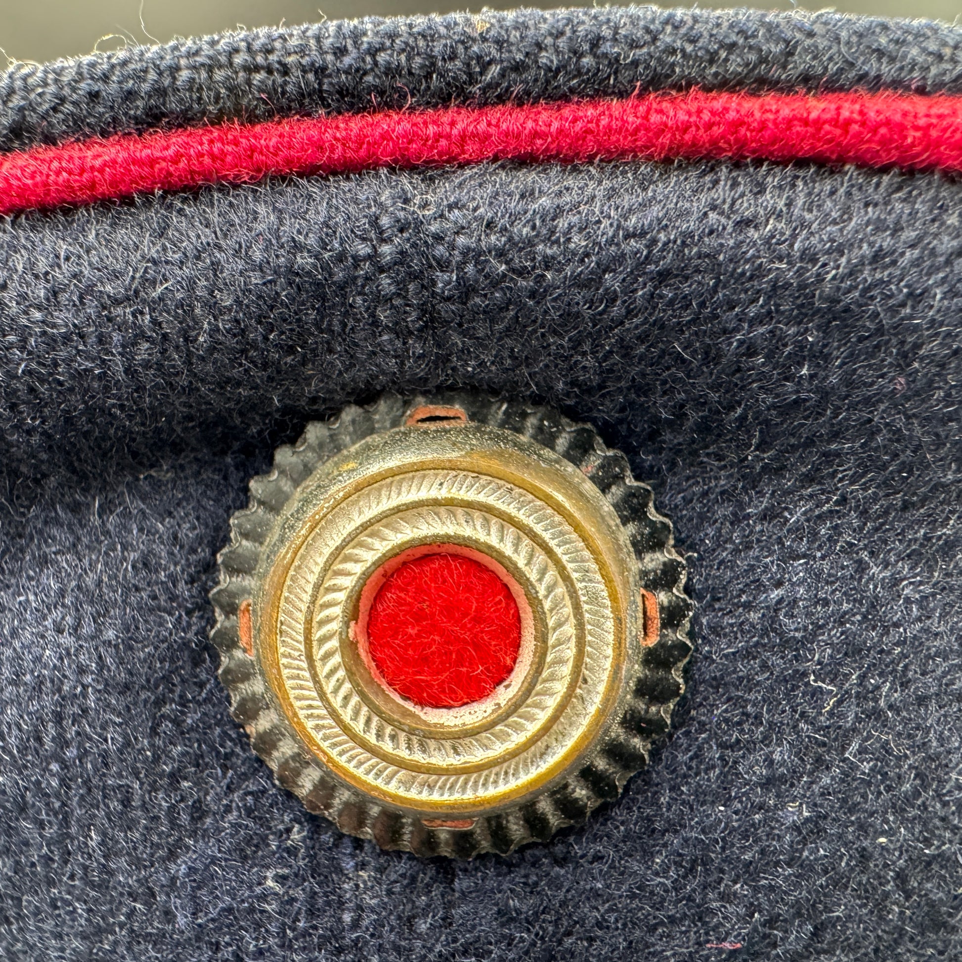 WW2 original artifact – Visor Cap for Officer from Feuerschutzpolizei – interior page