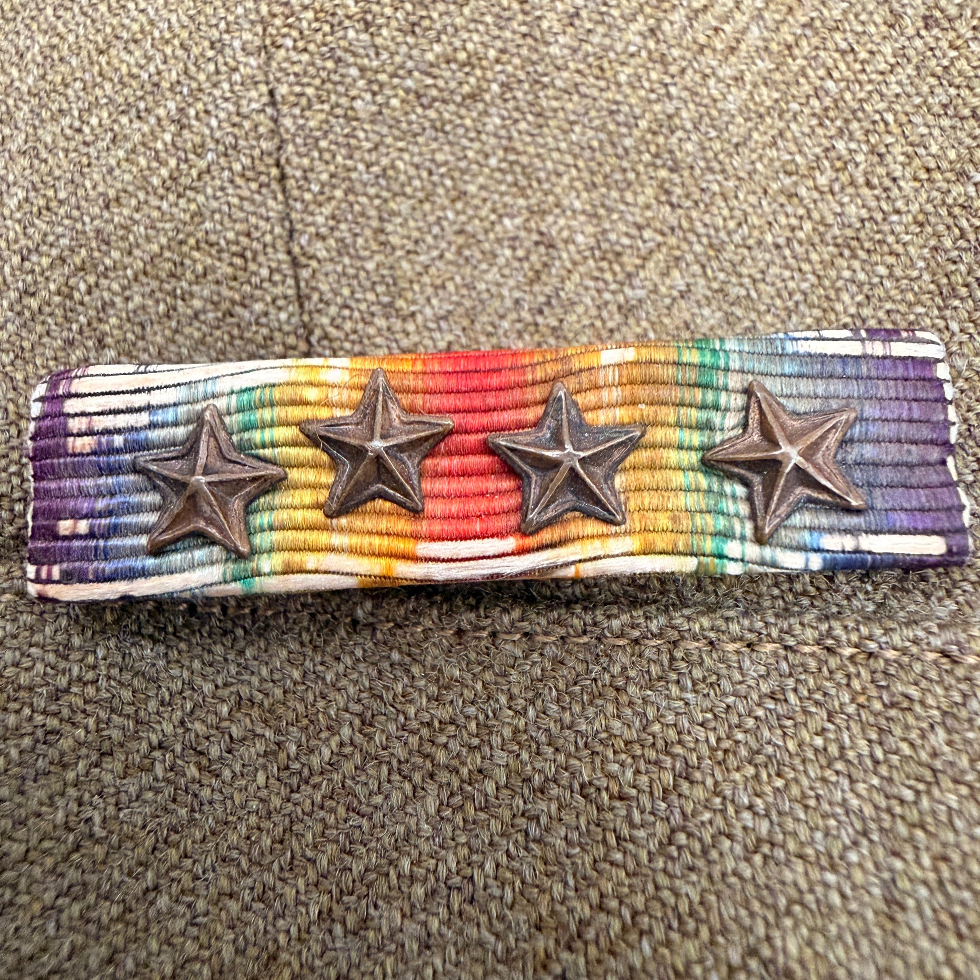 WW2 original artifact – WWI U.S. Army Ordnance Officer Tunic – 1st Lt., 4 Campaign Stars, Overseas – interior page