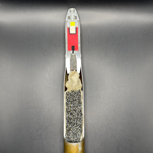 WW2 original artifact – 20mm FLAK High-Explosive Round with Dissected Tracer – AxisArtifacts