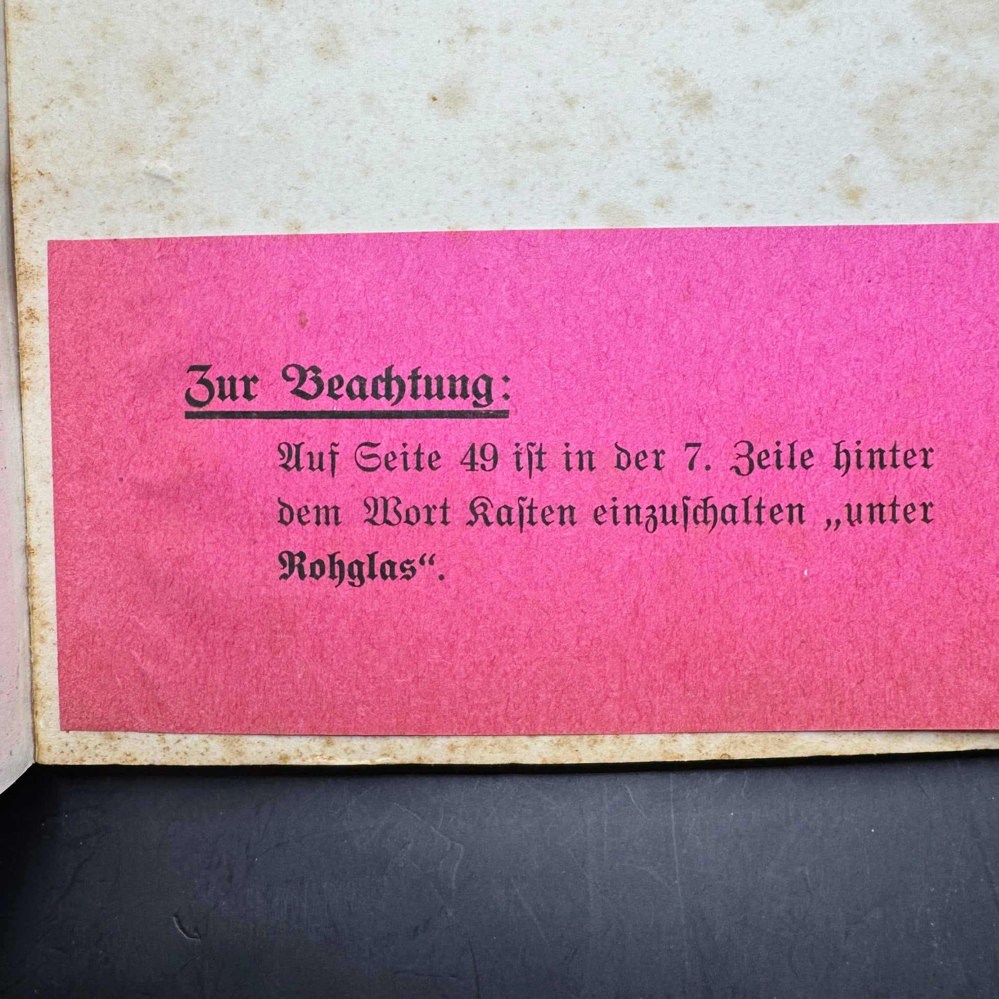 WW2 original artifact – Reichsnährstand Tätigkeitsbericht 1935-1936 – interior page