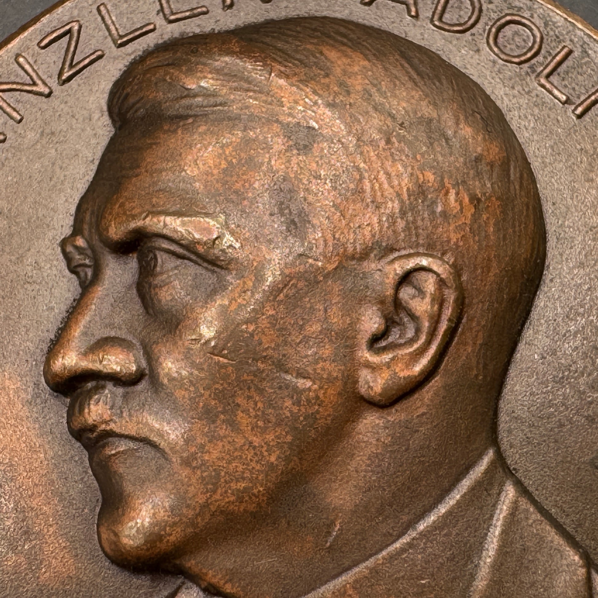 WW2 original artifact – Medal Hauptschiessen Gau Baden Pforzheim 1935 – interior page