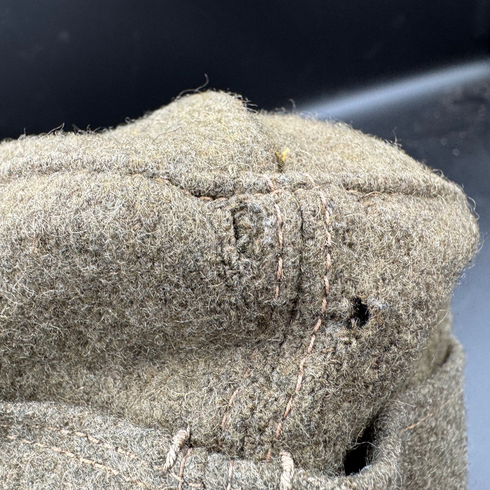 WW2 original artifact – RAD EM/NCO's overseas cap – interior page