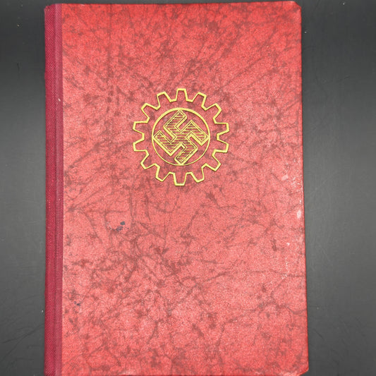 WW2 original artifact – German Labour Front member book – AxisArtifacts