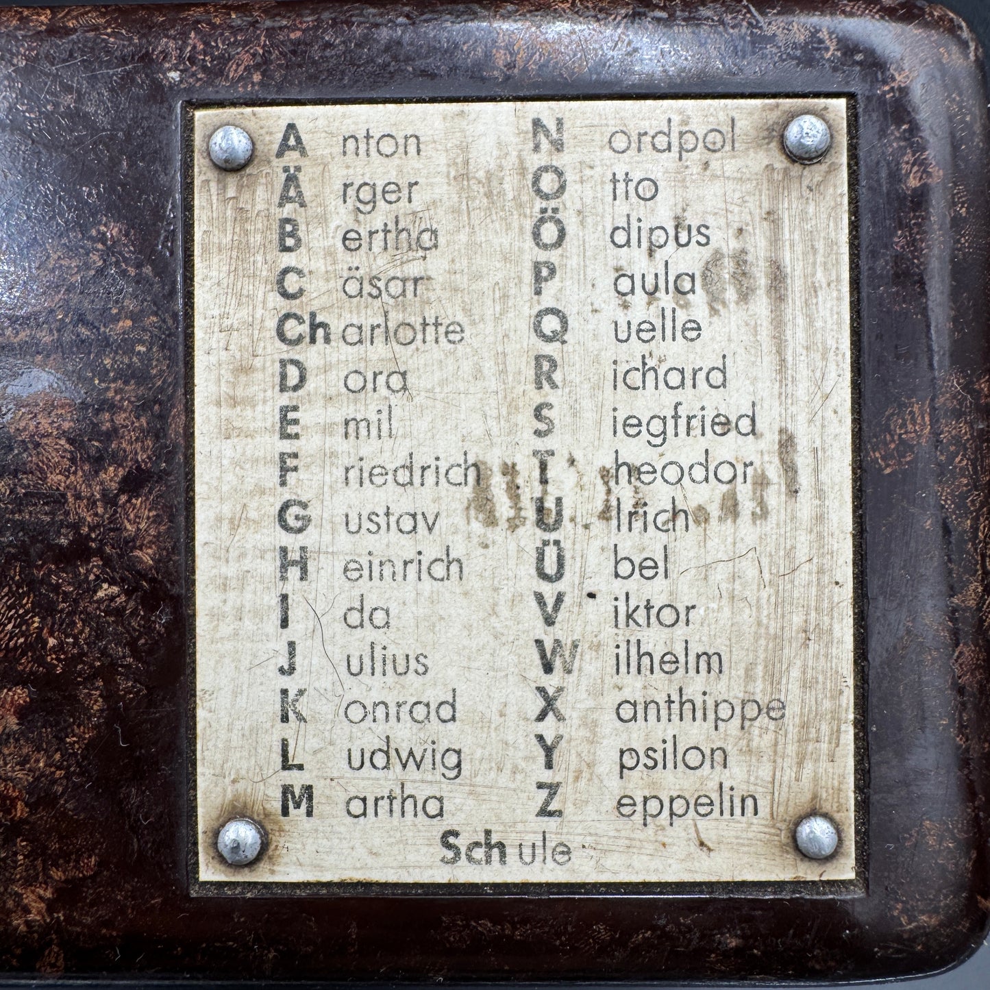 WW2 original artifact – Working German Field Telephone (FF33) 1943 – interior page