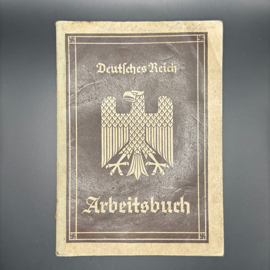 WW2 original artifact – Arbeitsbuch Shoe saleswoman – AxisArtifacts