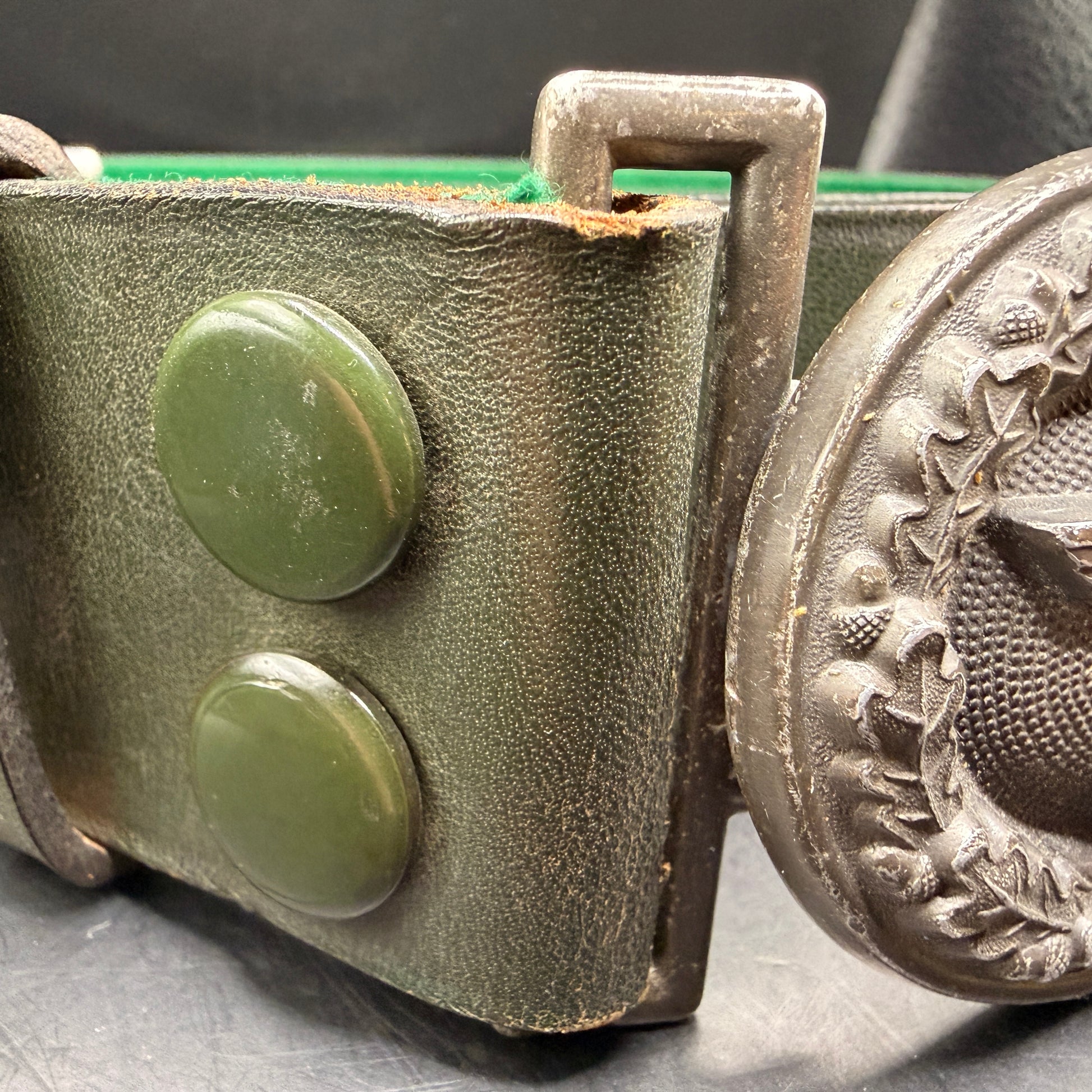 WW2 original artifact – Koppelschloss des Amtsvorstehers der deutschen Forstwirtschaft des 3. Reiches – interior title page