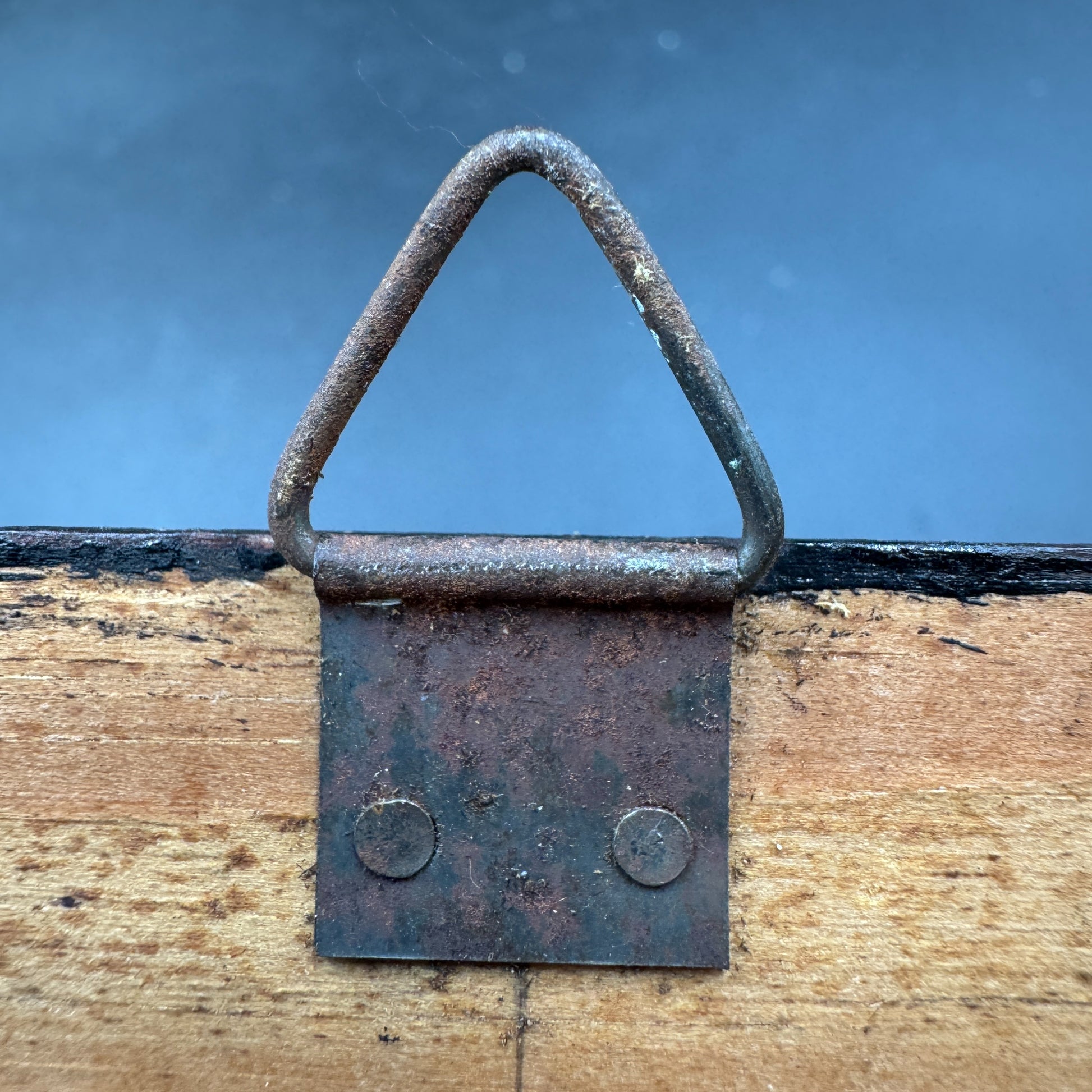 WW2 original artifact – Original Wooden Photo Frame with German Soldier Photograph – interior page