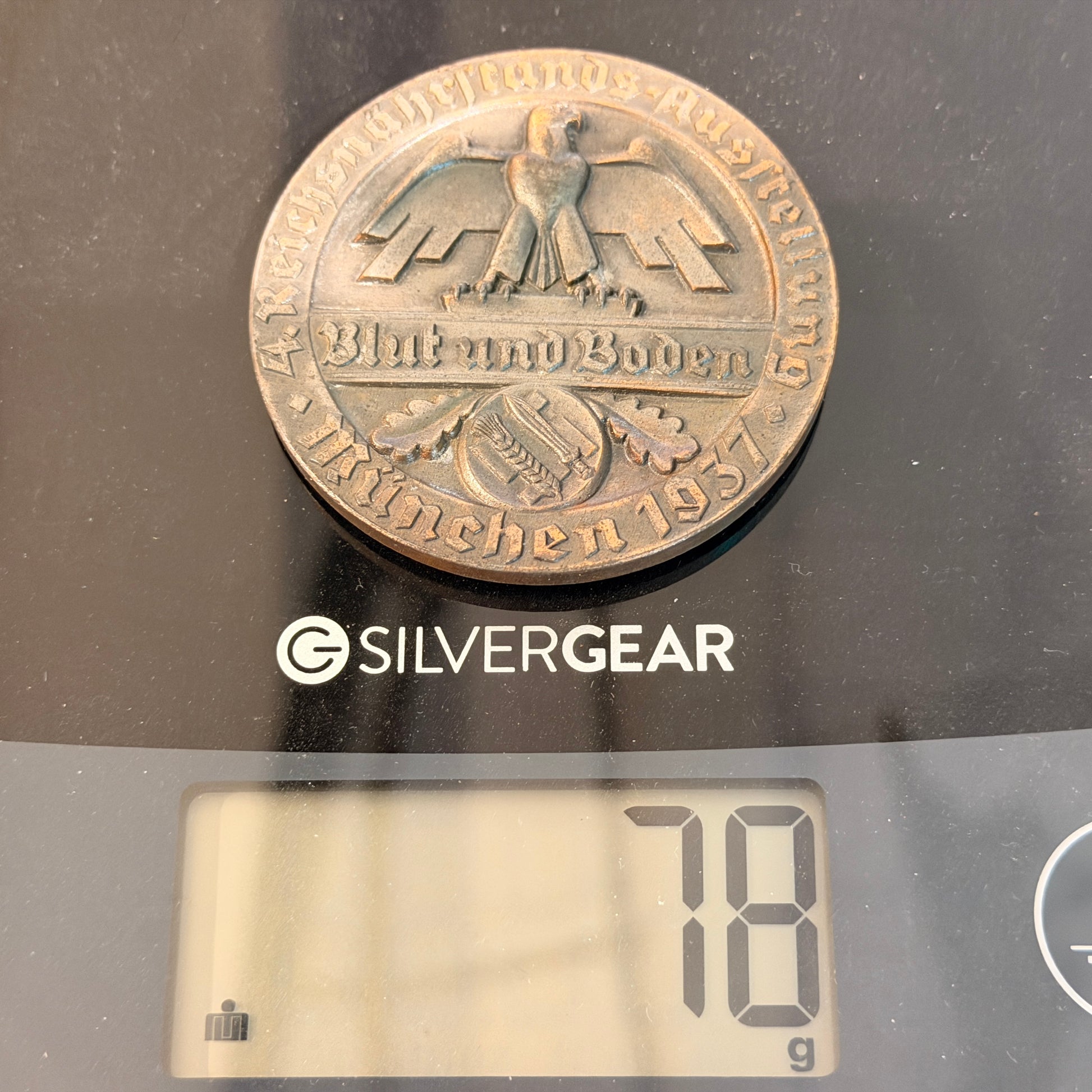 WW2 original artifact – Blut und Boden München 1937 Ungesalzene Butter Large 60mm – interior page