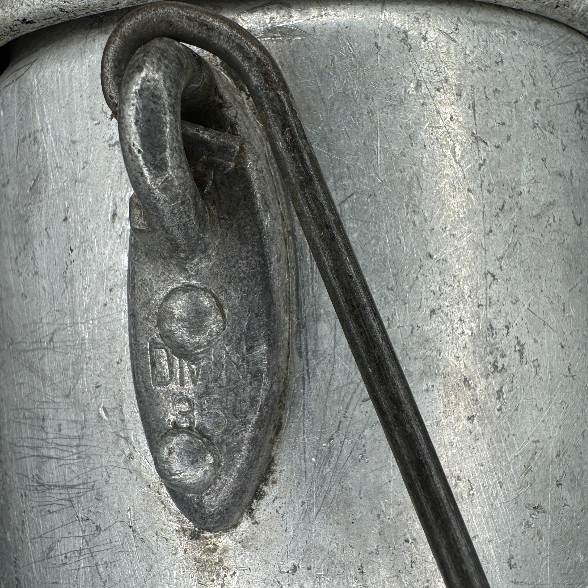 WW2 original artifact – German Wehrmacht Kochgeschirr M31 Aluminium M31 SRM 35 – interior page