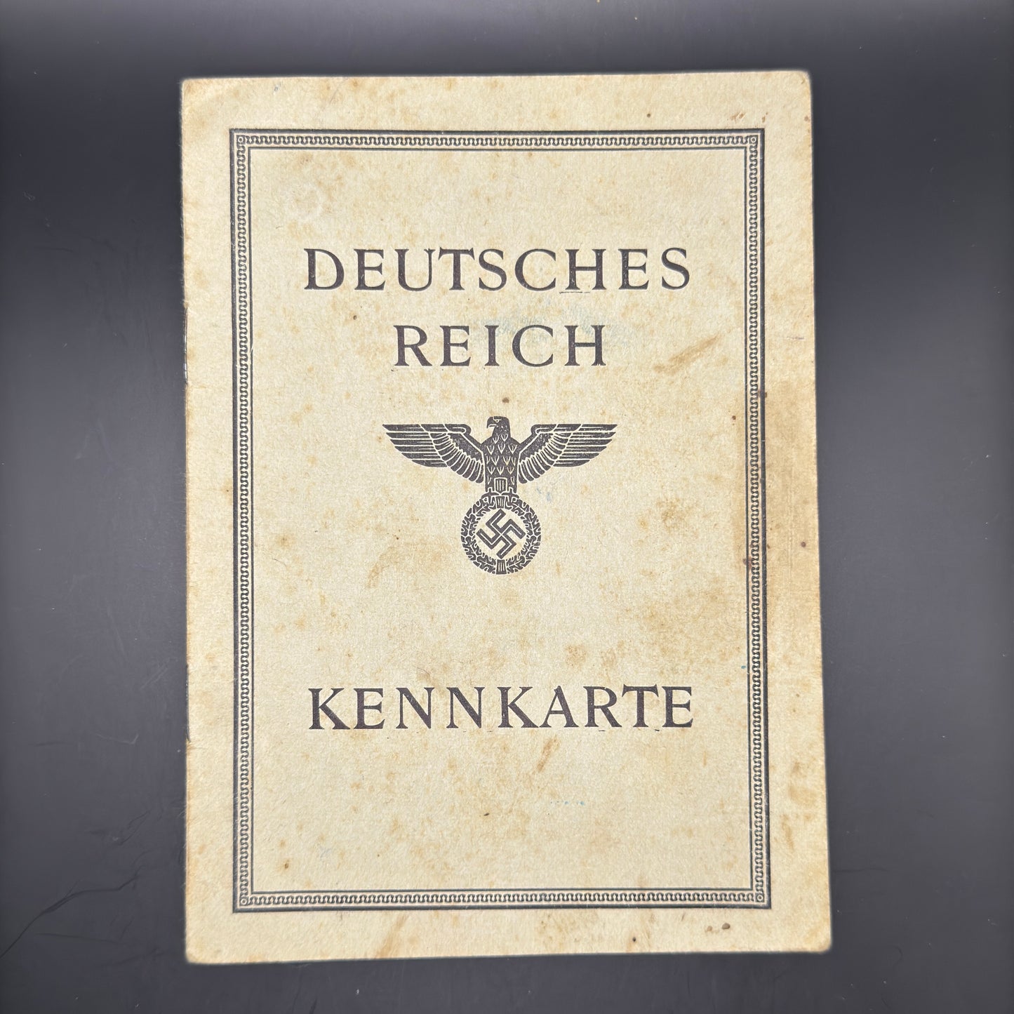 WW2 original artifact – Kennkarte 1945 – AxisArtifacts