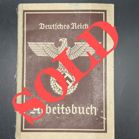 WW2 original artifact – Arbeitsbuch Friseur (Hairdresser) – AxisArtifacts