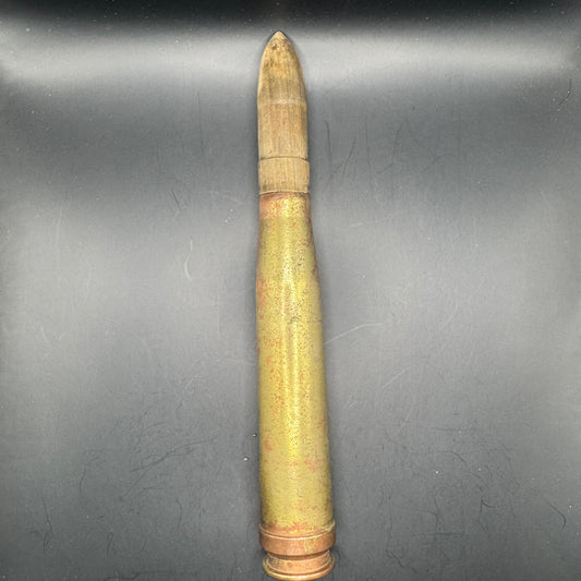WW2 original artifact – 20mm FLAK Blank Round – 1938 – interior detail