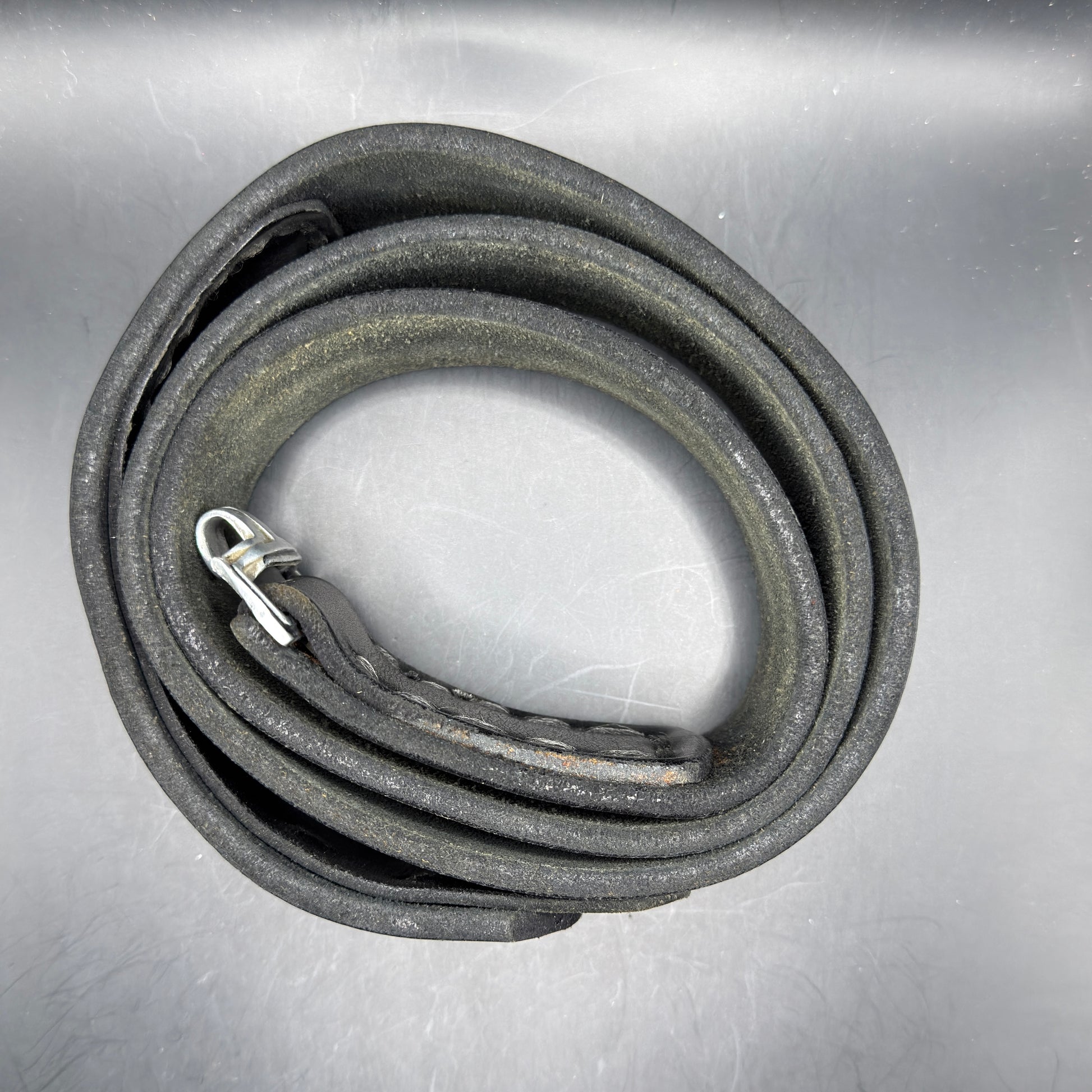 WW2 original artifact – Alumunium Heer Buckle with matching black belt – interior page