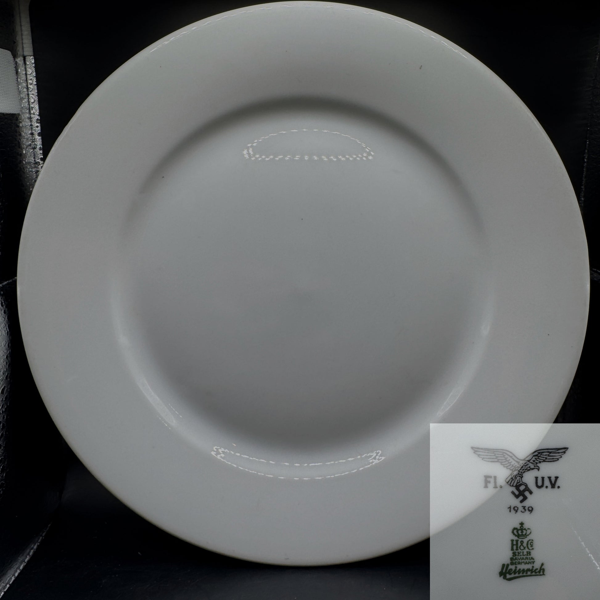 WW2 original artifact – Luftwaffe dinner plate 1939 Heinrich – AxisArtifacts
