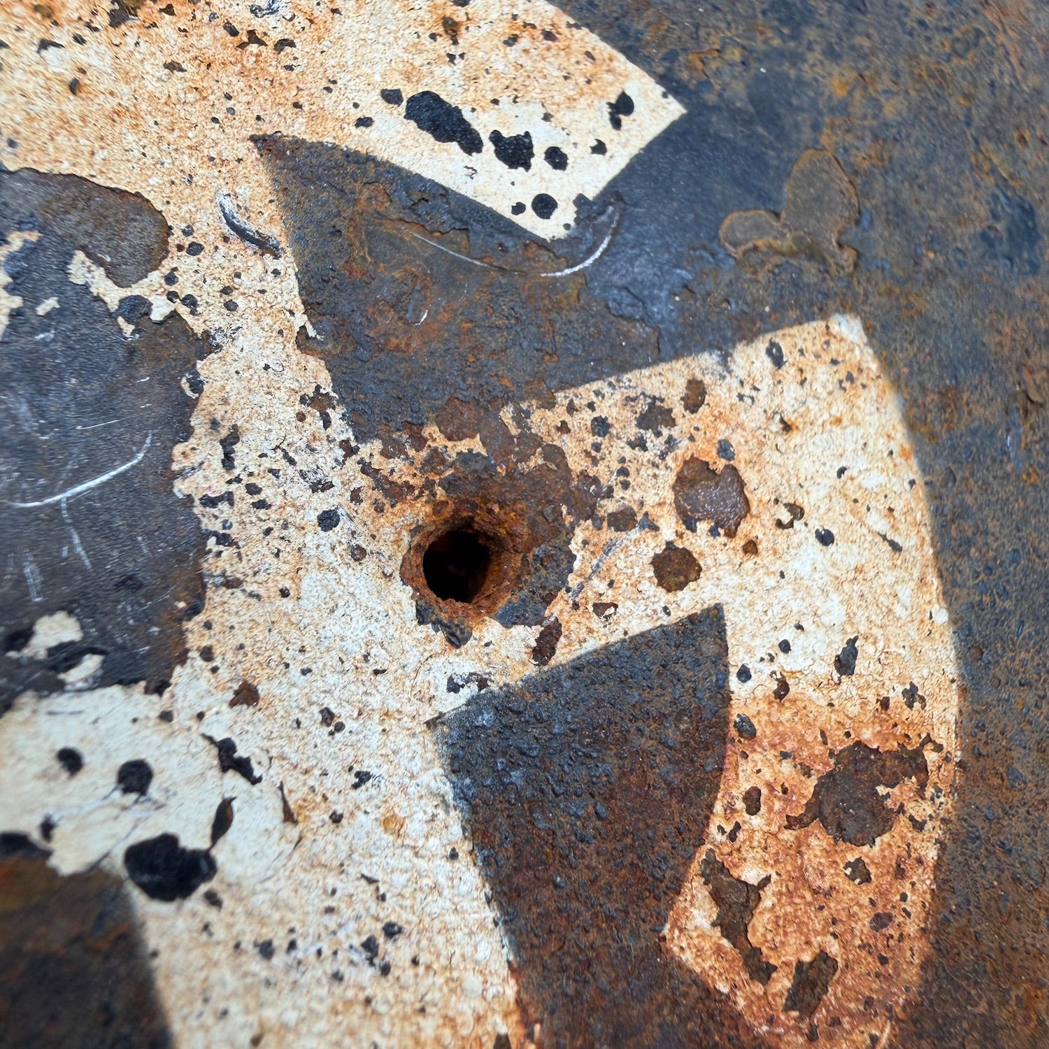 Detailed view of SS Wiking emblem on WW2 German military direction sign