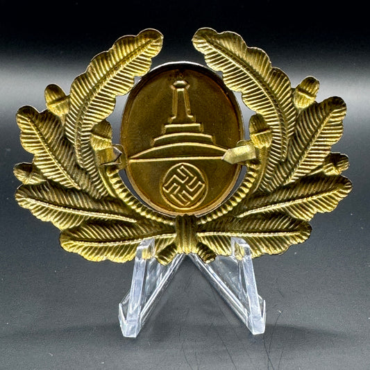 WW2 original artifact – NSDAP Kyffhauserbund Cap Cockade – interior detail