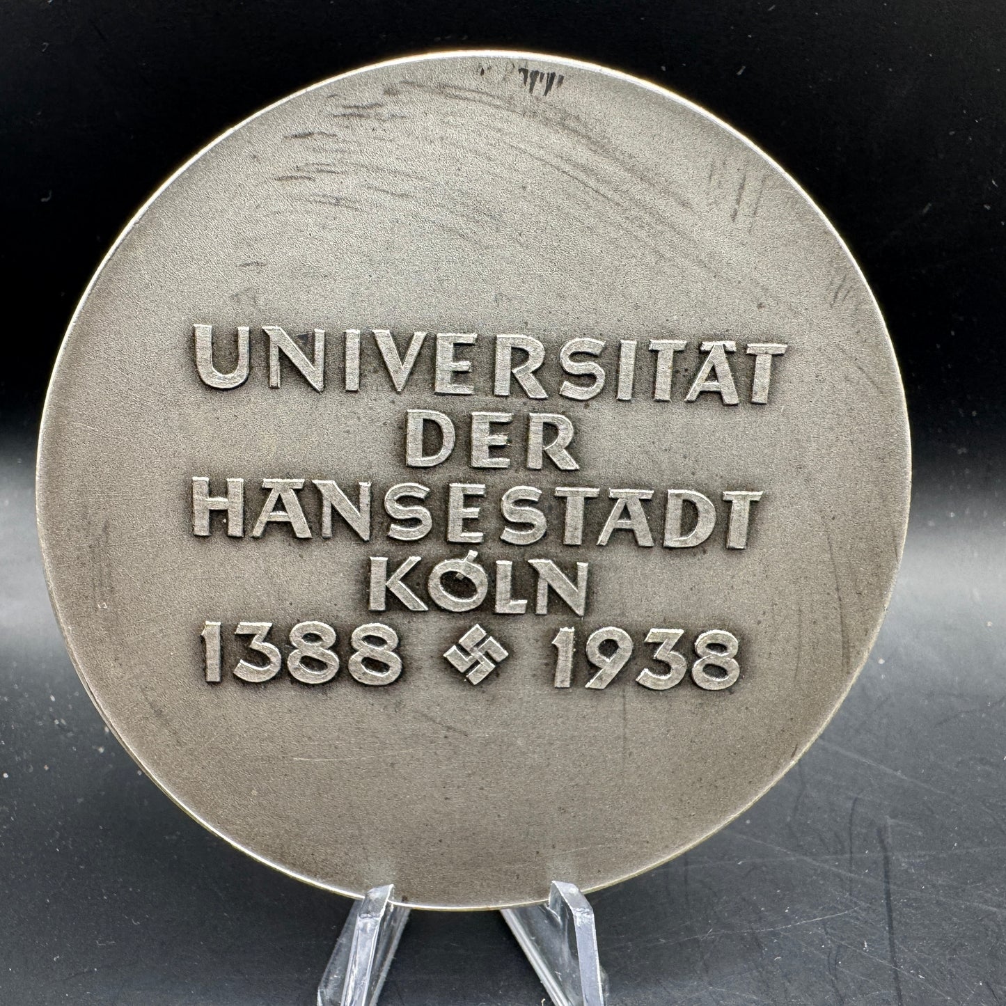 WW2 original artifact – Extremely rare!! Plaque Universität der Hansestadt Köln 1388 - 1938 – interior detail