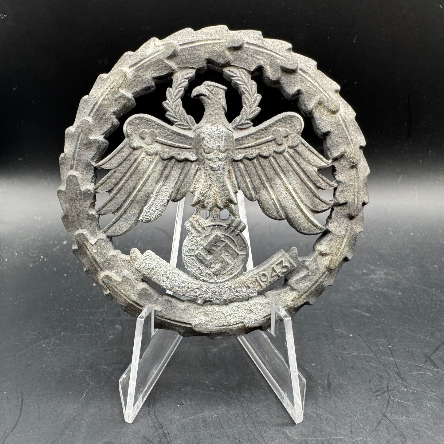 WW2 original artifact – BIG! Standschützenverband Tirol Vorarlberg Abzeichen Meisterschütze – AxisArtifacts