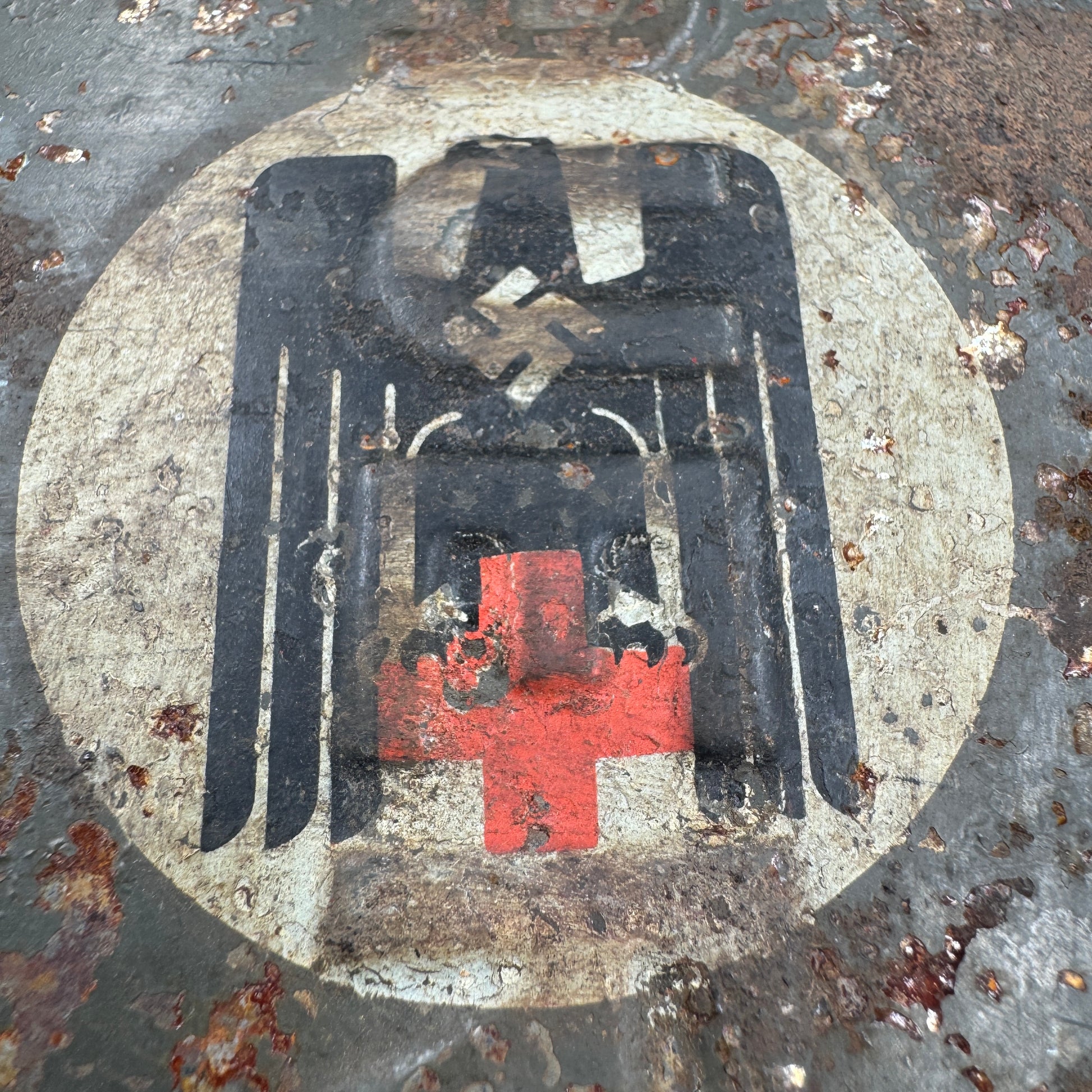 WW2 original artifact – DRK Luftschutz Gas Mask 1938 by AUER – interior title page