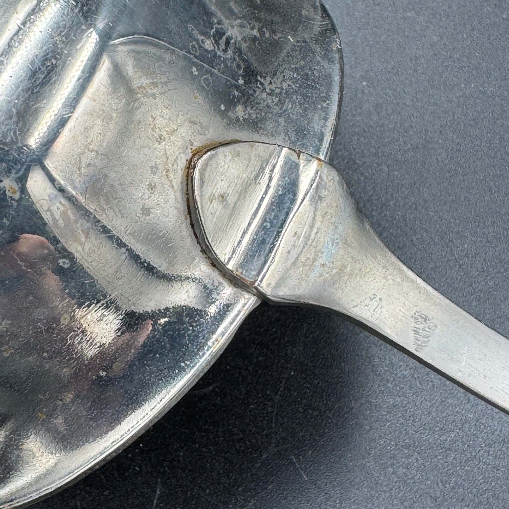 WW2 original artifact – RARE!! Reichsmarine soup serving spoon 36cm – interior page