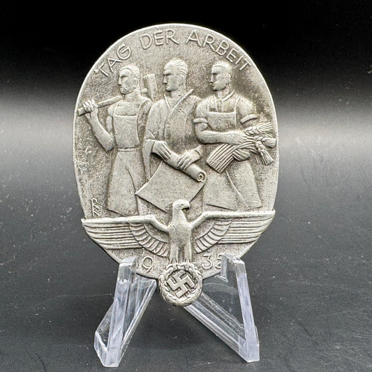 WW2 original artifact – Tag der Arbeit 1935 Otto Schickle – AxisArtifacts