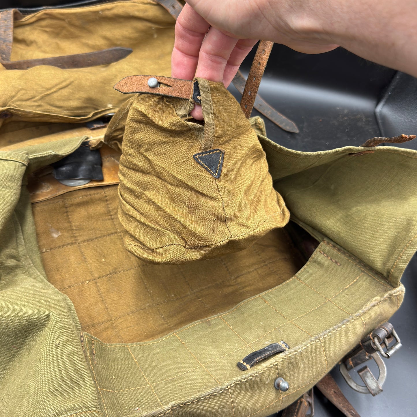 WW2 original artifact – Tornister 'Bautzen' 1940 – interior title page