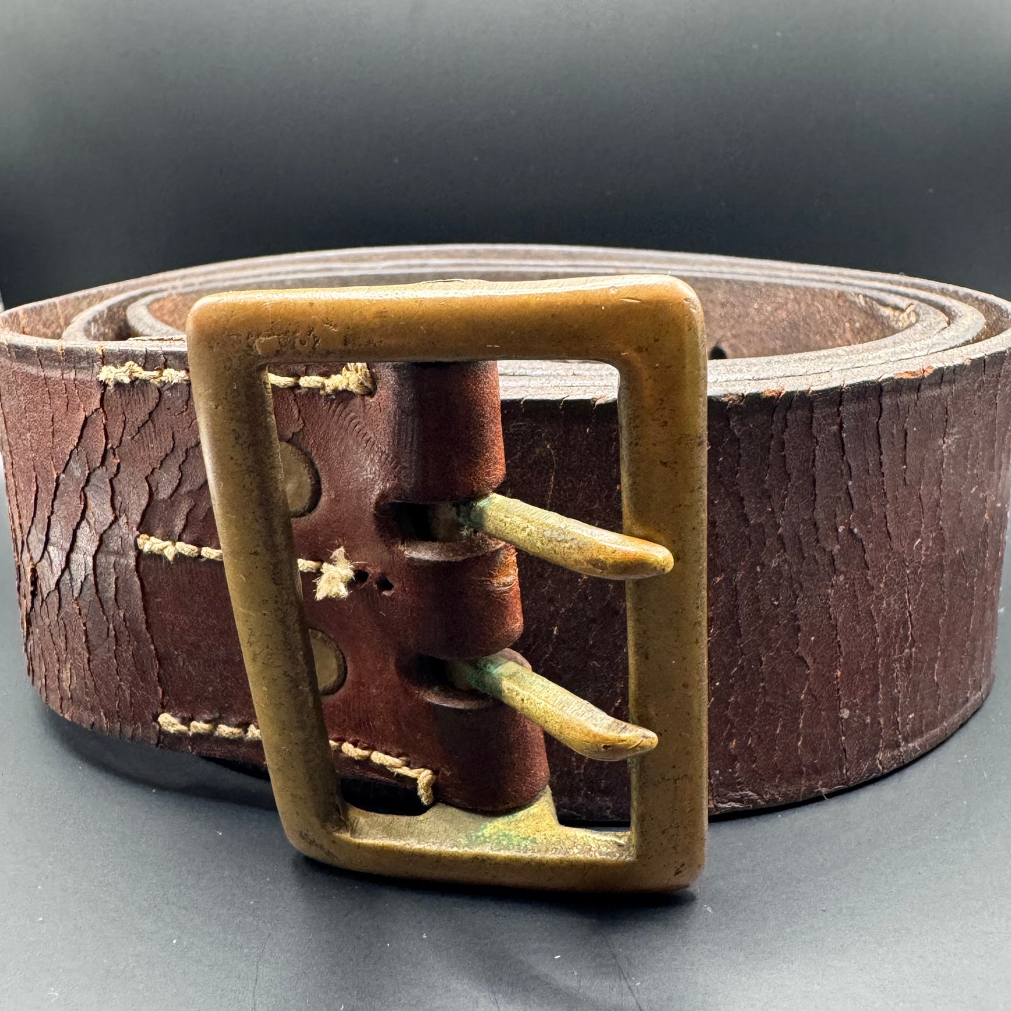 WW2 original artifact – Zweidorn belt size 118cm – AxisArtifacts