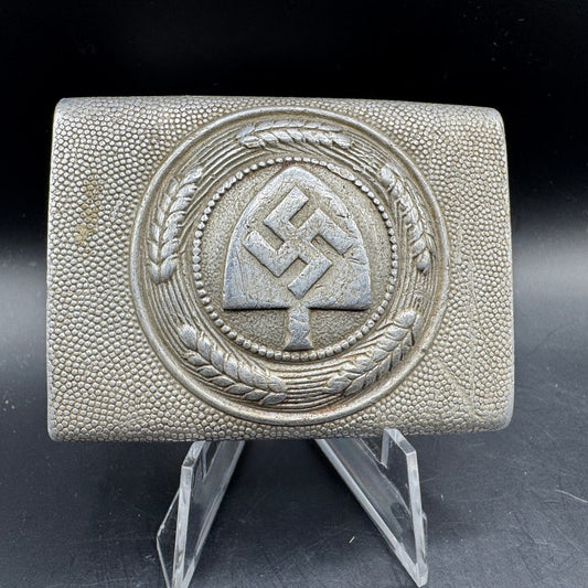 WW2 original artifact – Reichsarbeitsdienst (RAD) buckle (Maker N&H 1938) – AxisArtifacts