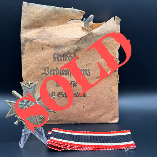 WW2 original artifact – Kriegs Verdienst Kreuz (KVK2) – AxisArtifacts