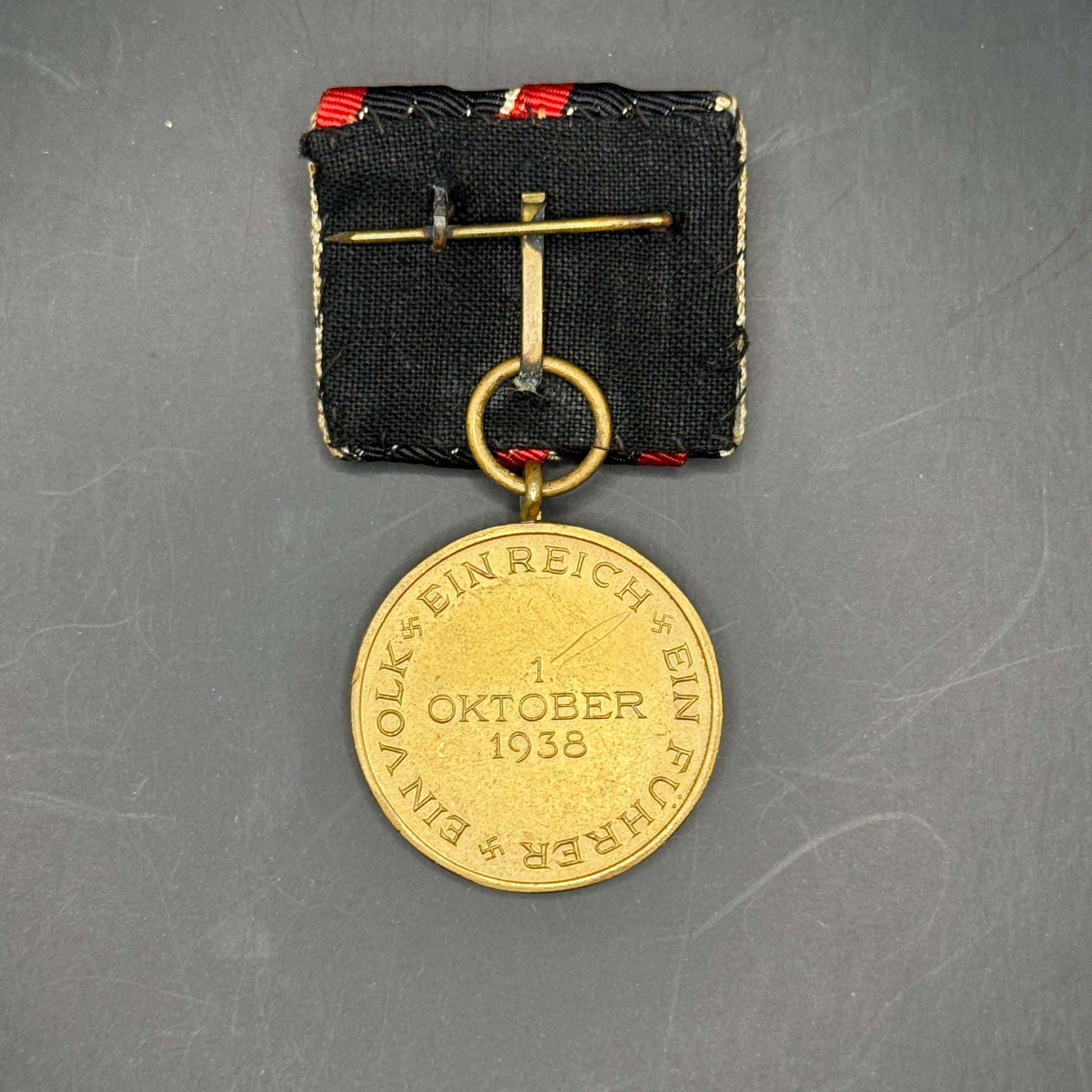 WW2 original artifact – Anschluss einzelspange Sudetenland – interior page