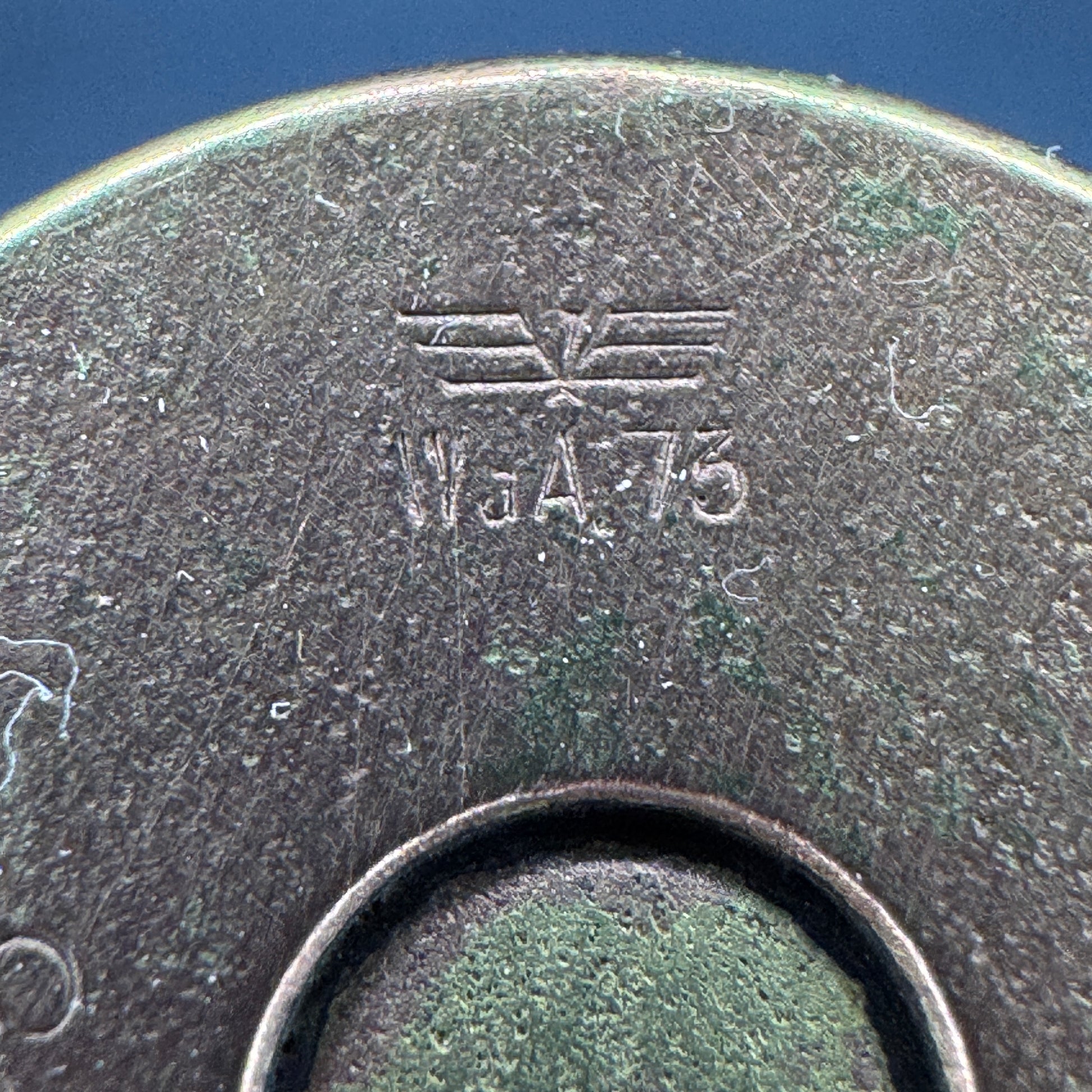 WW2 original artifact – 20mm FLAK Blank Round – 1938 – interior detail