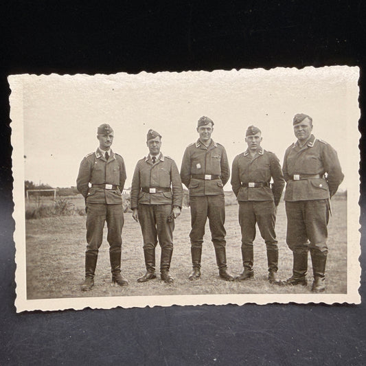 WW2 original artifact – Luftwaffe Group Photo Set with Rare Spanish Cross – 2 Original WWII Photos – AxisArtifacts