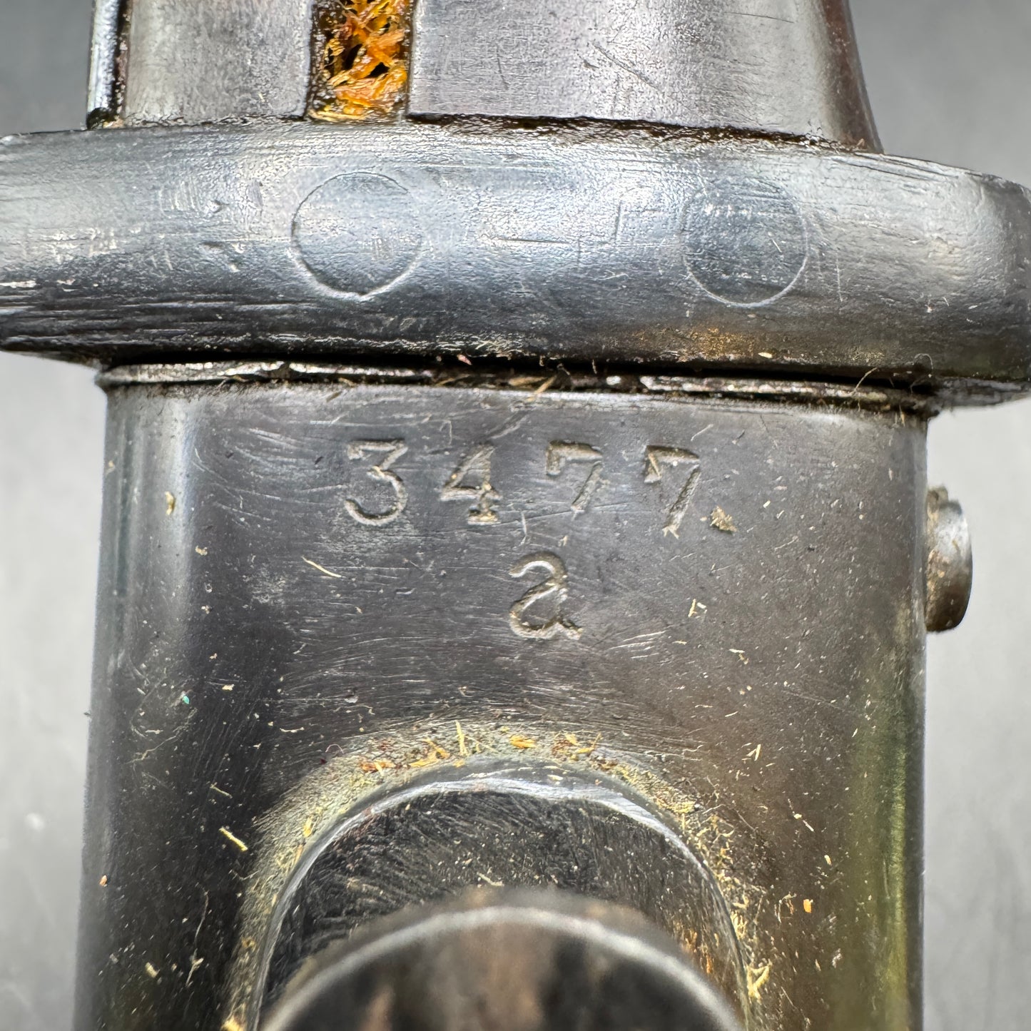 WW2 original artifact – Almost Mint K98 Bayonet with frog – interior page